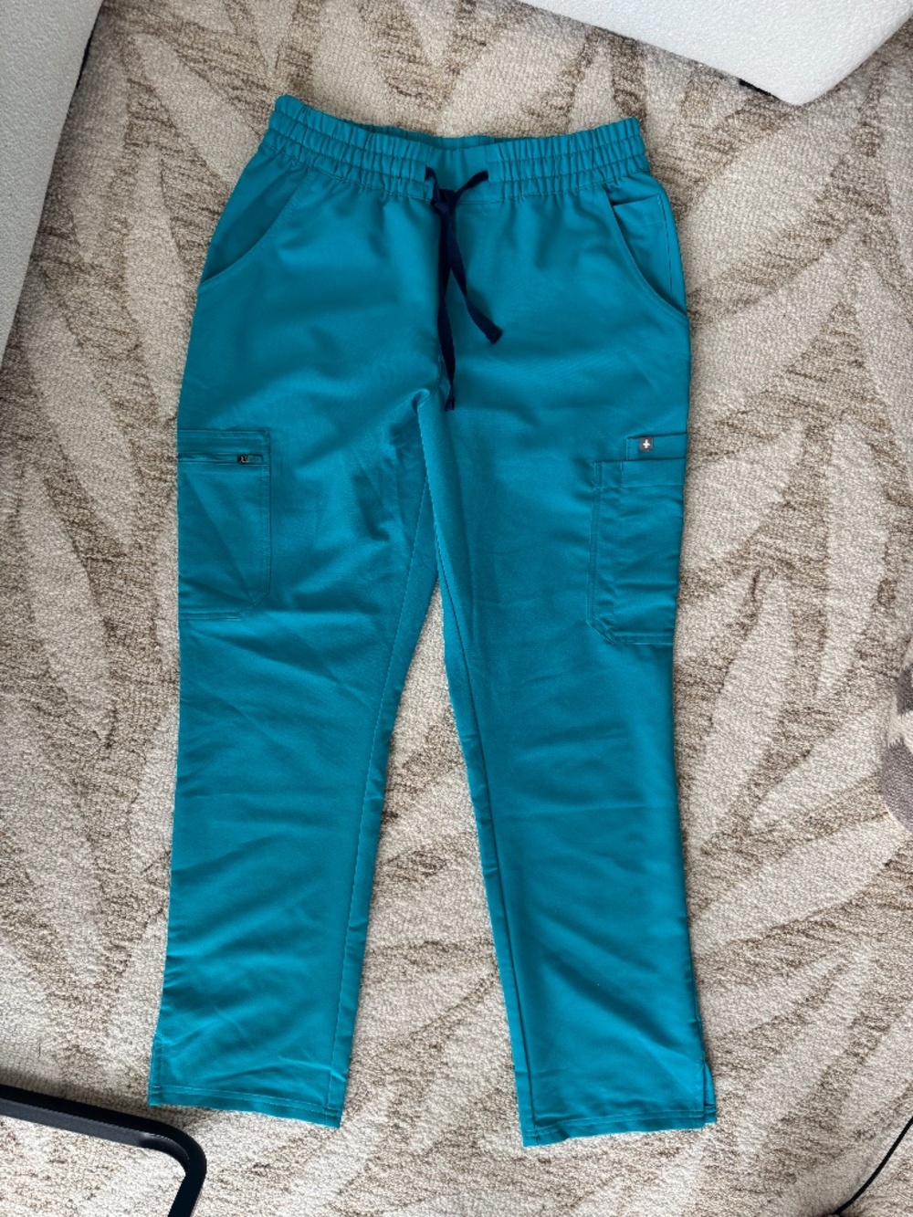 FIGS Dowa High Waisted Scrub Pants Teal M Regular NWT